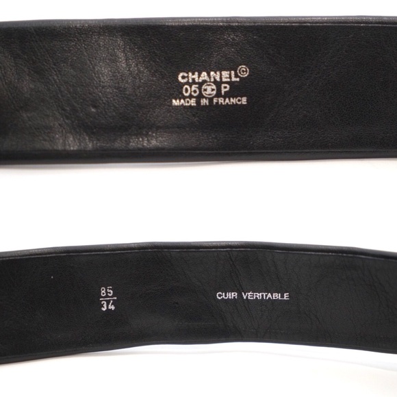 Chanel Cambon CC Logo Quilted Leather Belt - Picture 3 of 8